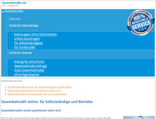 Tablet Screenshot of gewerbekredite.net